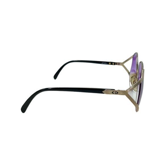 70\'s  80\'s Butterfly CHRISTIAN DIOR Sunglasses Eyewear Black Metal Frames main image 7